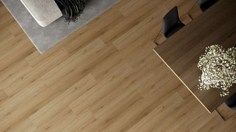 planeo Vinile rigido a incastro - HOMEtec Pro 50 IXPE Pure Canyon Oak | Isolamento acustico integrato (RP-G50-3)