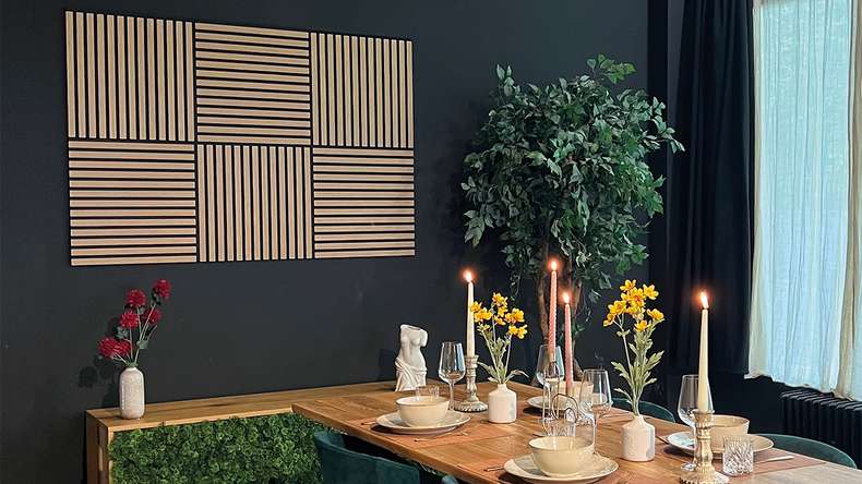 planeo Panneau acoustique - MixWall Timber Touch Althea Oak 52 x 52 cm | Placage en bois véritable (PLMW-10011A)