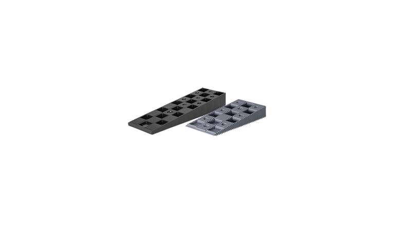 cales de réglage planéo en plastique gris 14-40mm
