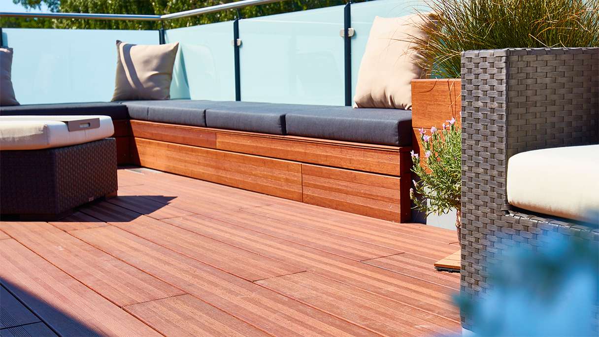 decking in legno planeo - Bamboo coffee 20 x 200 x 1870 mm liscio/francese