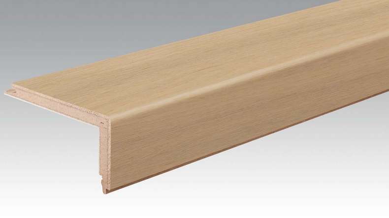 Profilé de nez de marche MEISTER en parquet Profilé en L aspect authentique lessivé 9015 (800004-2150-09015)