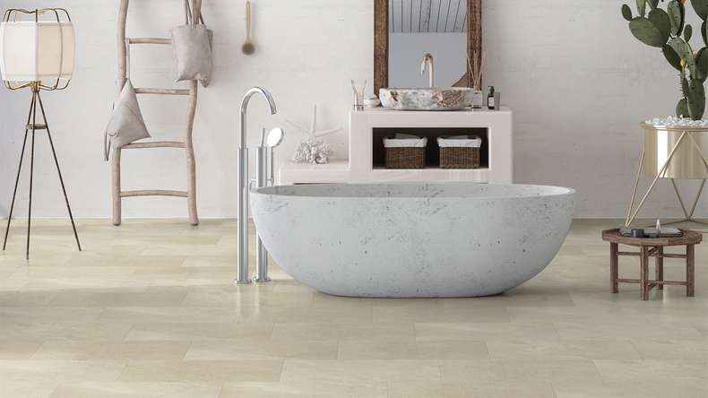 Gerflor Klick Vinyl - Senso Premium Rigid Acoustic Sandy stone | Isolamento acustico integrato (39481611)