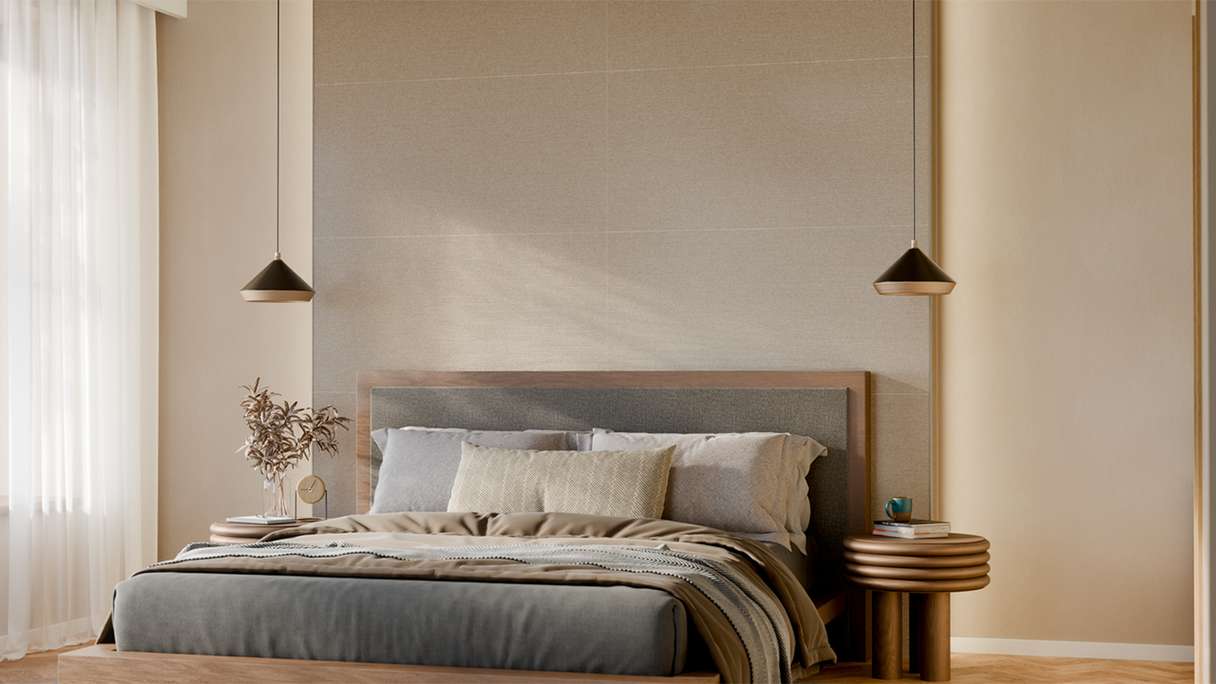 planeo Wandverkleidung SPC - CeraRock Tile Stripes Tweed Sand 120 x 60 cm