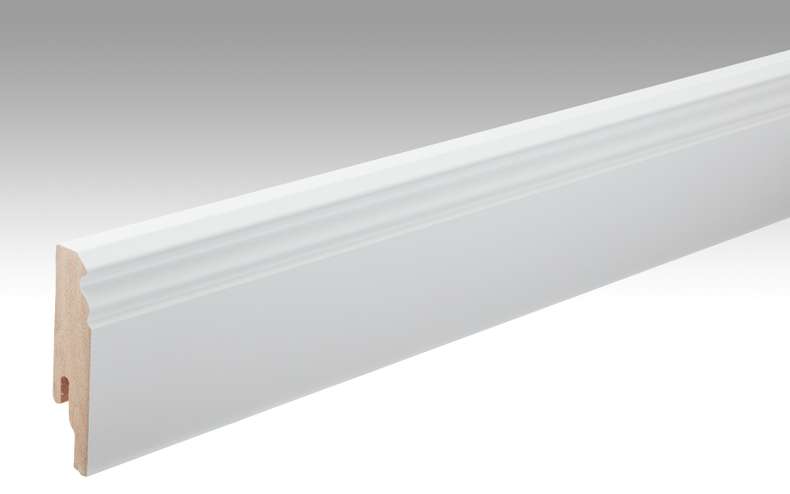 Plinthes MEISTER Uni blanc brillant DF 324 - 2380 x 80 x 18 mm (200001-2380-00324)