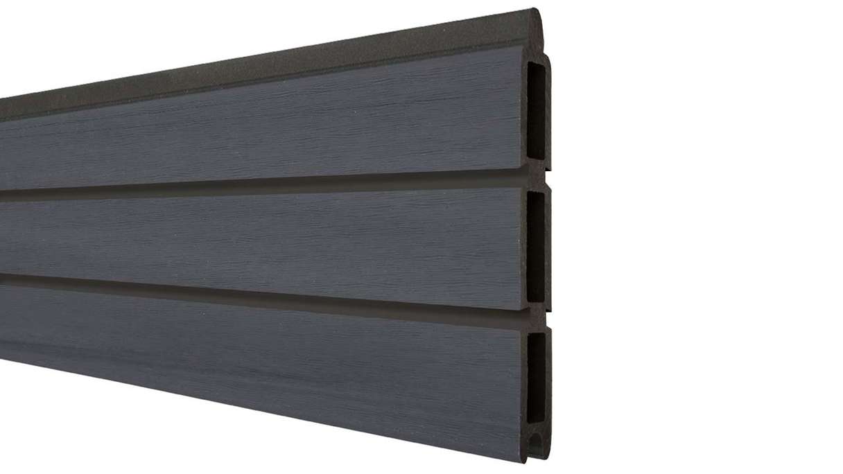 planeo Gardence Trendy - BPC-Rhombus-Steckzaun - Steingrau co-extrudiert 180 x 180 cm
