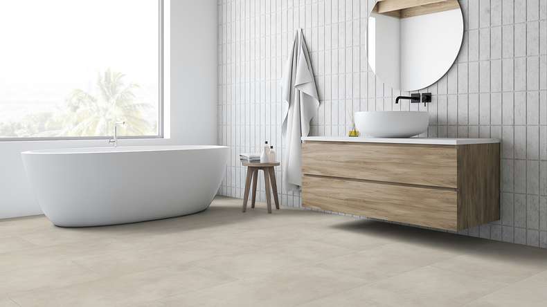planeo Klebevinyl - Topazia ultramatt XL Fliese | strukturiert (MF-DB-1602-ST)