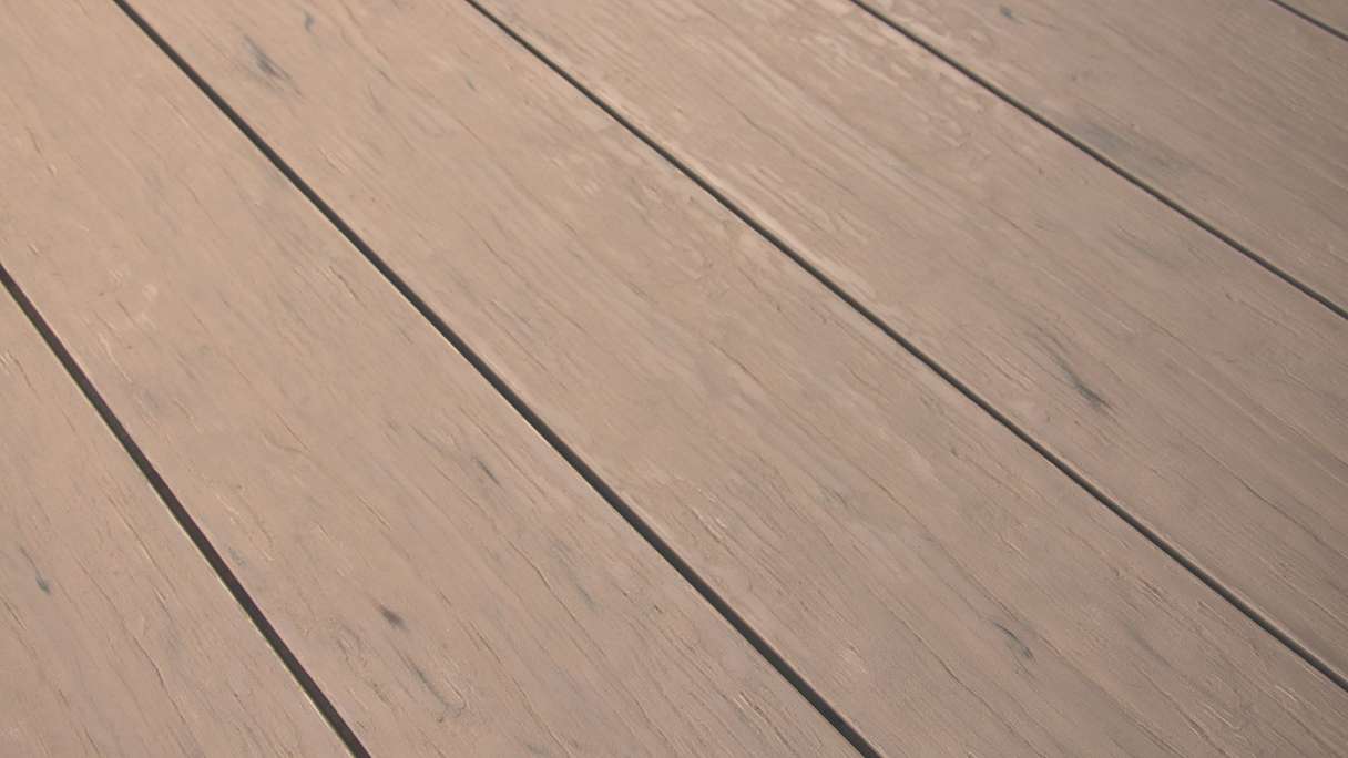 planeo TitanWood - Massivdiele 4m sand-braun antik gealtert/gebürstet