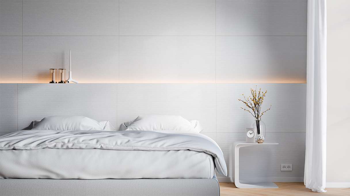 rivestimento planeo SPC - CeraRock Tile Stripes Concrete White 120 x 60 cm