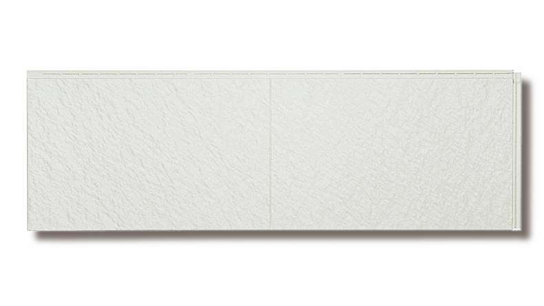 Panneau de façade Zierer aspect plâtre PS1 - 1115 x 359 mm gris pastel en PRV