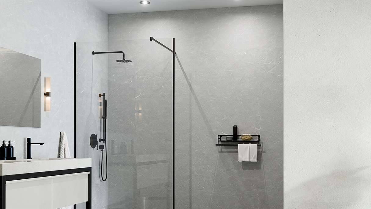 planeo Wandverkleidung SPC - CeraRock Tile Concrete Light 120 x 60 cm