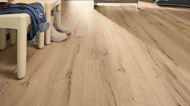Sol design MEISTER MeisterDesign. next DL 500 S - 07139 Chêne vieux bois clair | Isolation phonique intégrée (400055-2052220-07139)