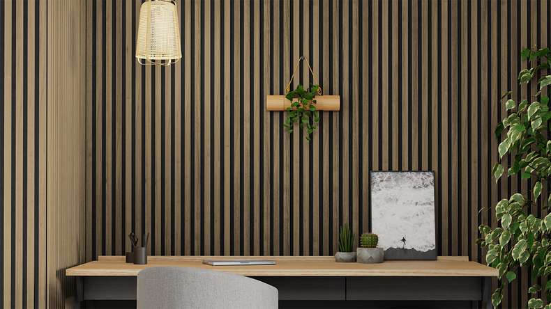 Skaben Akustikpaneele SilentWall Comfort - Eiche Rustikal - 250 x 30 cm