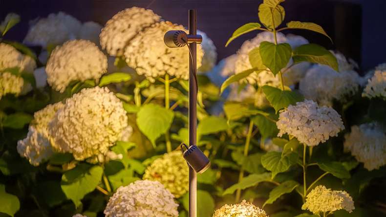 planeo Éclairage de jardin 12V - Projecteur/mural à LED Juno Tube - 4W 372 lumens