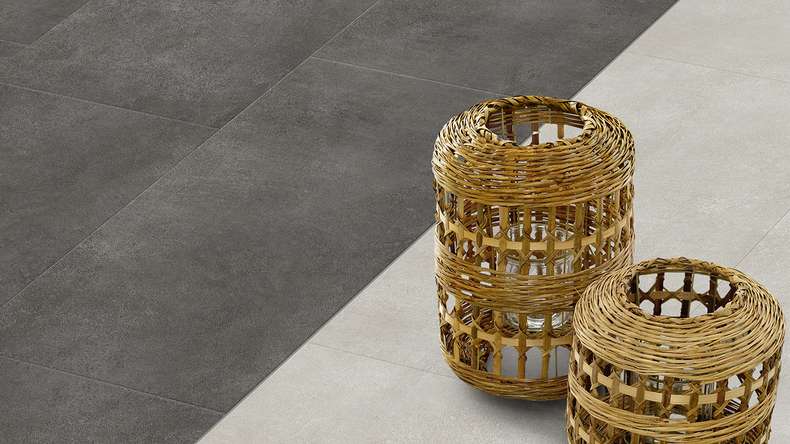 Gerflor vinyle à coller - Creation 30 Bloom Uni Dark