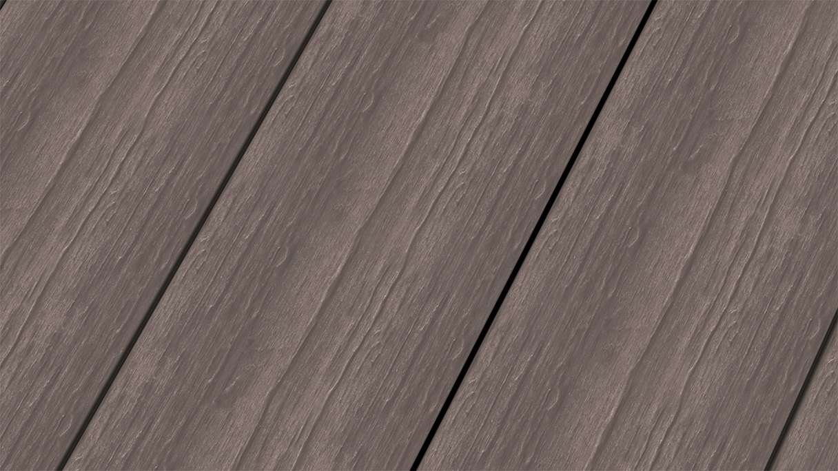 planeo MAXLine Antique - Decking XL rivestito in WPC CoEx massiccio - grigio 3m rustico strutturato/liscio spazzolato
