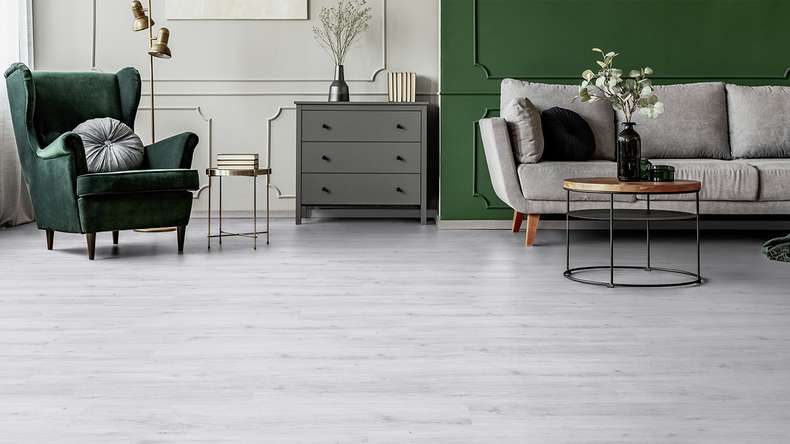 Gerflor vinyle à clic - Senso Premium Rigid Acoustic Sunny white | Isolation phonique intégrée (39470286)