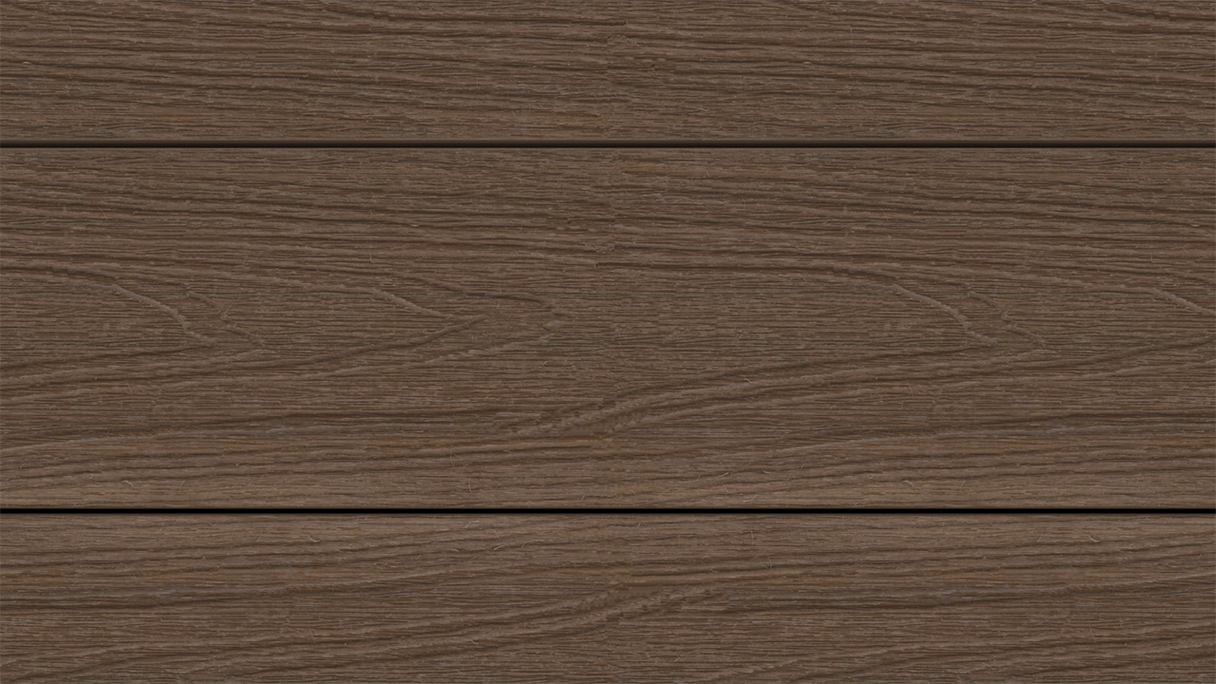 planeo UNIDeck - Lame de terrasse en WPC CoEx, couleur Ipe brun, 3 m - texturée/brossée lisse