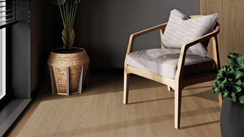 Gerflor Vinile ad incastro - Virtuo 30 Rigid Acoustic EIR Blomma Brown | isolamento acustico integrato (39131461)