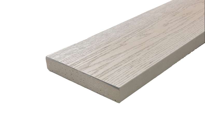planeo Authoria PureBoard Plancher de terrasse massif - Light Grey 3.6m structuré