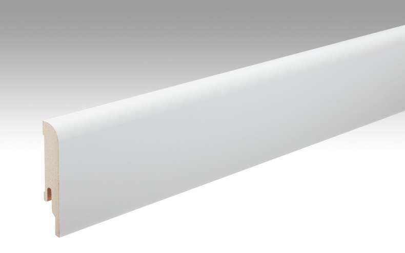 Plinthes MEISTER Uni blanc brillant DF 324 - 2380 x 80 x 16 mm (200006-2380-00324)