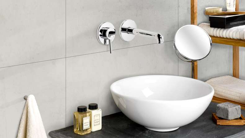Wandverkleidung Kunststoff - planeo StrongWall - Light Cement
