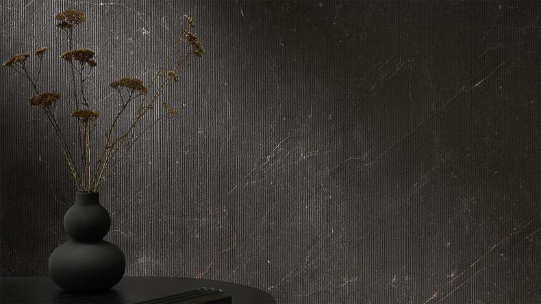 planeo Wandverkleidung SPC - CeraRock Tile Stripes Black Slate 120 x 60 cm