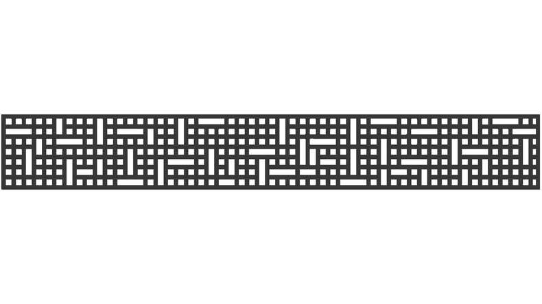 planeo Gardence - Designeinsatz 1800 x 300 x 1.5 mm Anthrazit