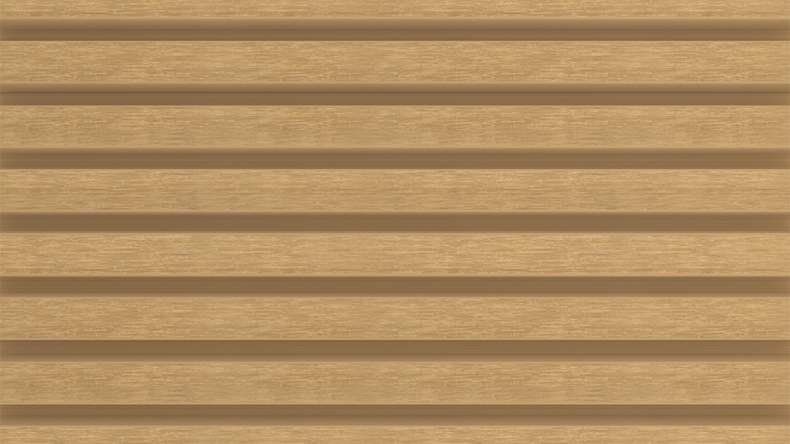 planeo LINEA Slim - Bardage de façade en WPC CoEx, couleur sable, 2900 x 215 mm