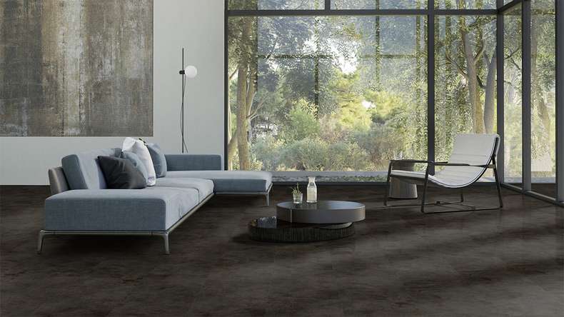 Gerflor Vinile ad incastro - Virtuo 55 Rigid Acoustic Tavla Dark | isolamento acustico integrato (39071453)