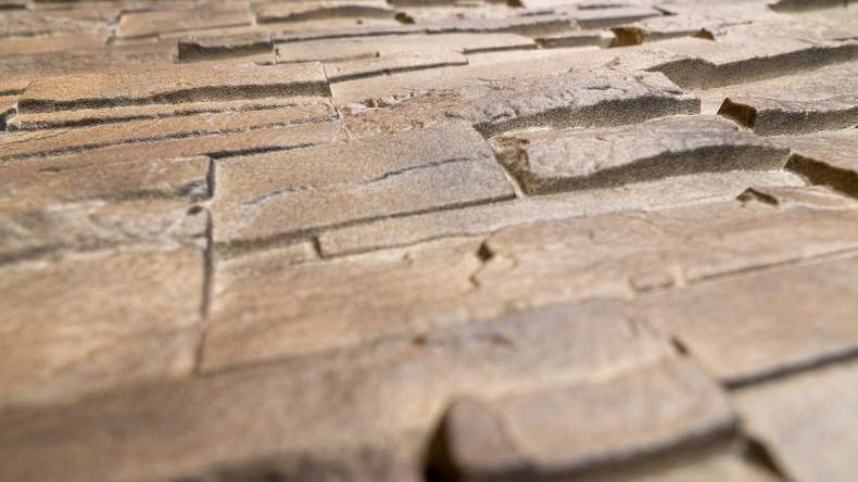 panneau de façade planeo aspect pierre - NoviStone Brownstone 1054 x 334 mm