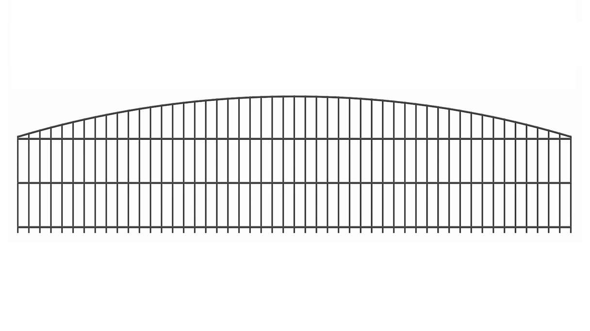 planeo doppia barra decorativa Bow 6/6/6 RAL 7016 antracite