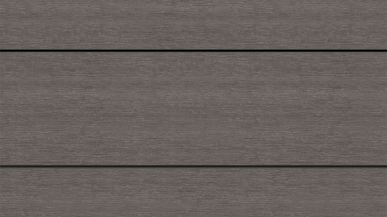 planeo ANTIKWoodline - Lame de terrasse en WPC CoEx, profilé composite léger - Gris foncé 3 m - aspect rustique/brossé lisse