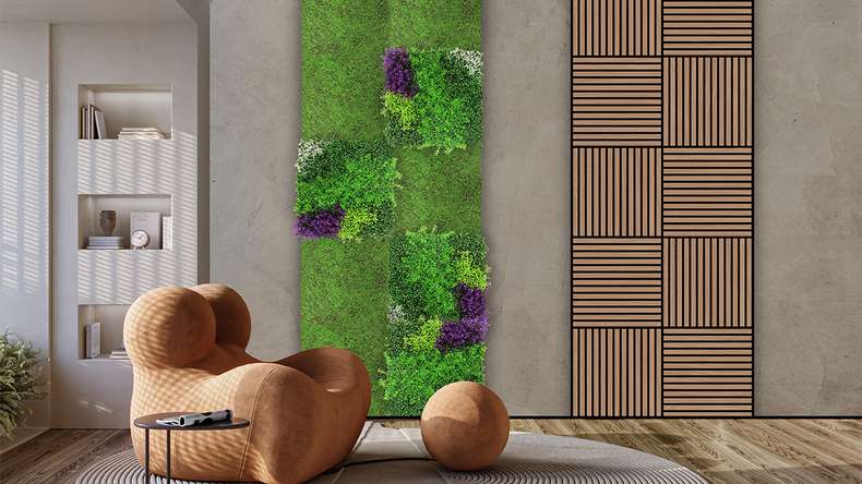 planeo Panneau acoustique - MixWall Timber Touch Ravon Oak 52 x 52 cm | Placage en bois véritable (PLMW-30011A)