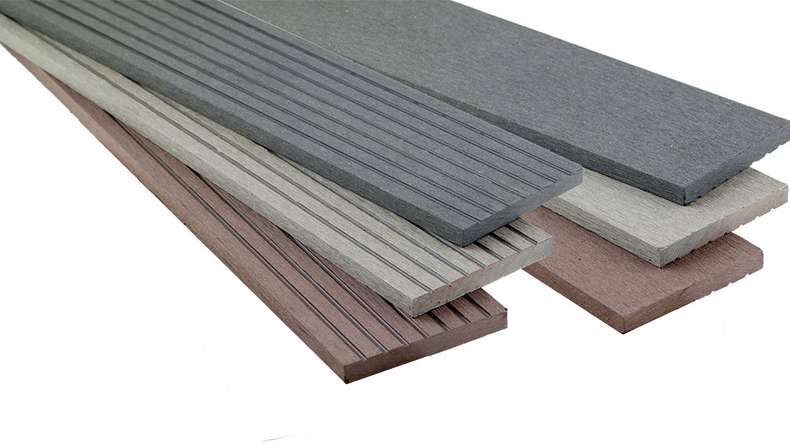 listello di copertura planeo WPC grigio scuro per pannelli di decking - 2,2m