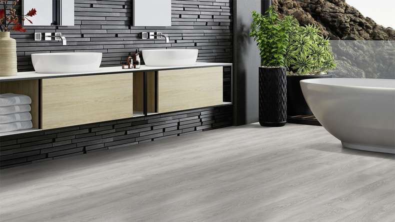 Gerflor Vinile ad incastro - Virtuo 55 Rigid Acoustic EIR Bohem Dark Grey | isolamento acustico integrato (39081457)
