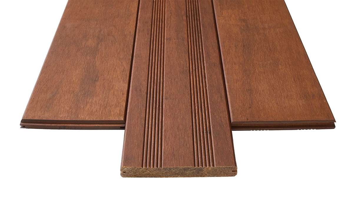 decking in legno planeo - Bamboo coffee 20 x 140 x 1870 mm liscio/francese