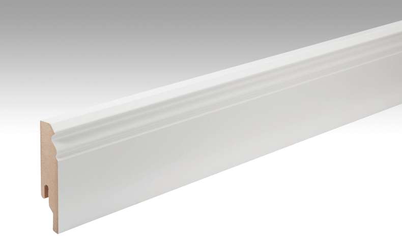 Plinthes MEISTER Blanc à peindre DF 2222 - 2380 x 80 x 18 mm (200001-2380-02222)