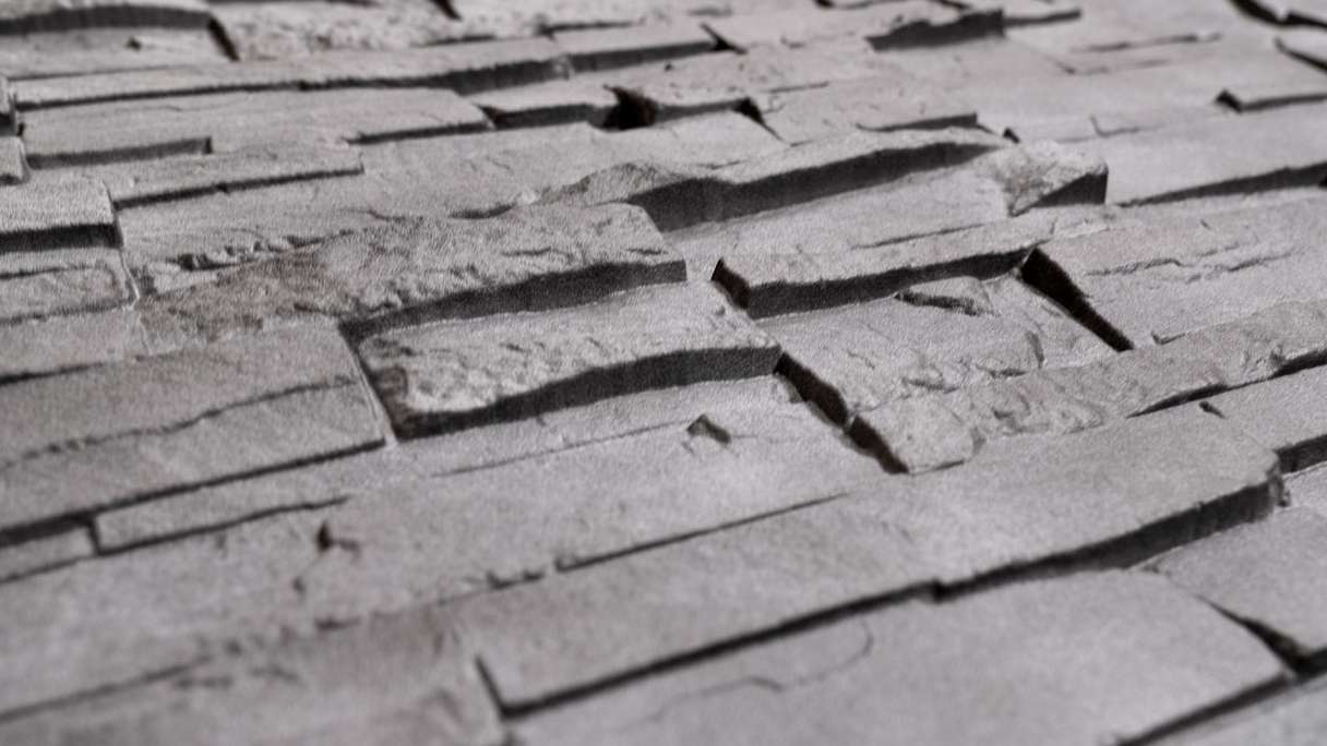 panneau de façade planeo aspect pierre - NoviStone Anthracite 1054 x 334 mm