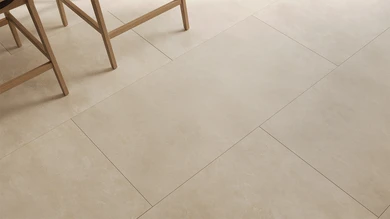 planeo Rigid Click Vinyl - Luna Beige XXL Tile | Isolamento acustico integrato (DF-KF-994-030)