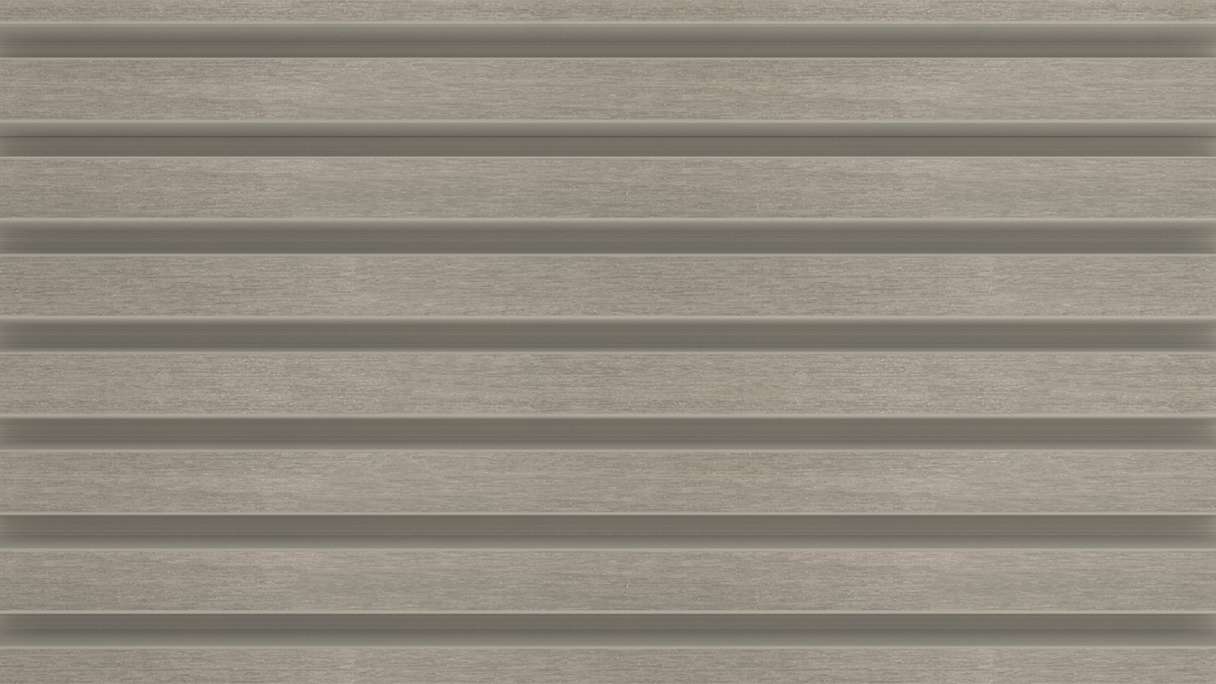 planeo LINEA Slim - Bardage de façade en WPC CoEx, gris clair, 2900 x 215 mm