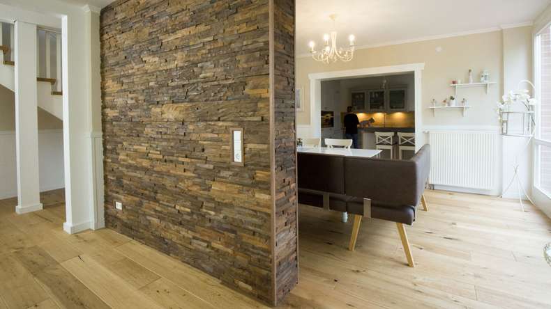 Skaben WoodWall - Legno di cristallo marrone antico