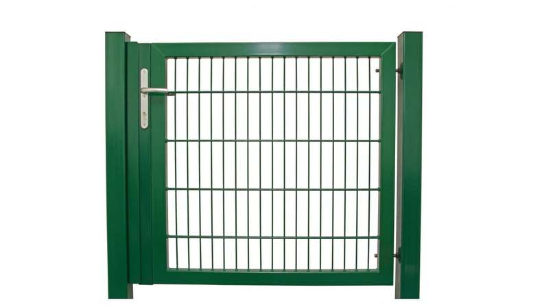 Porte universelle lourde 1 feuille vert mousse poteaux de porte inclus
