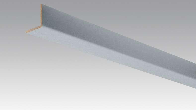 Plinthes MEISTER Plinthes d'angle en acier inoxydable DF 063 - 2380 x 33 x 3,5 mm (200035-2380-00063)