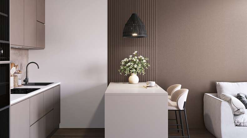 planeo Wandverkleidung Kunststoff Paneele XL - MPC Copper Blush 60 x 265 cm