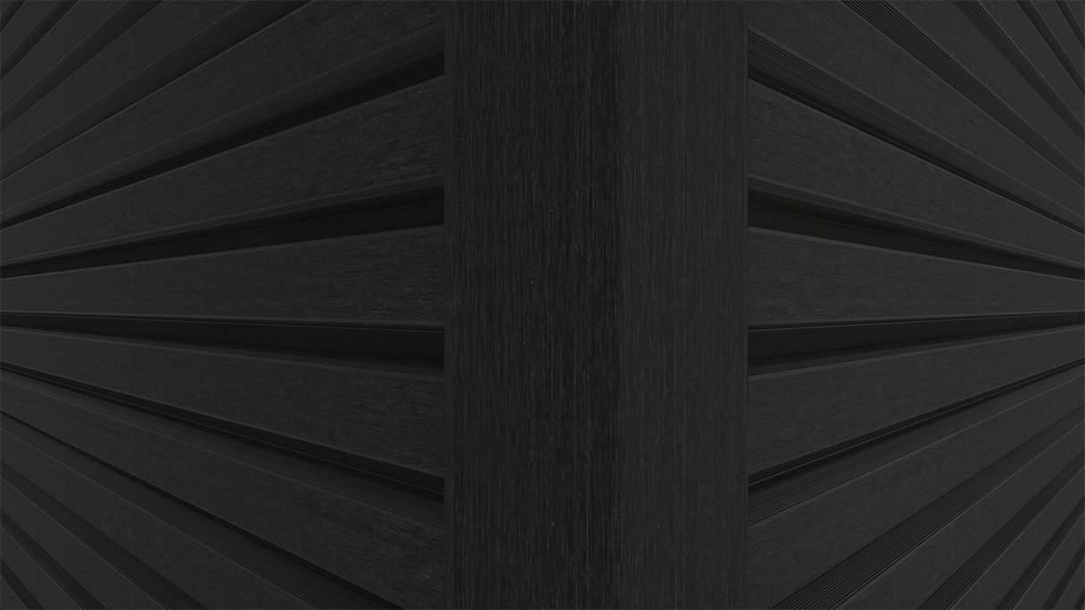 planeo LINEA - Alu CoEx Außeneckprofil Schwarz 3000 x 66 x 66 mm