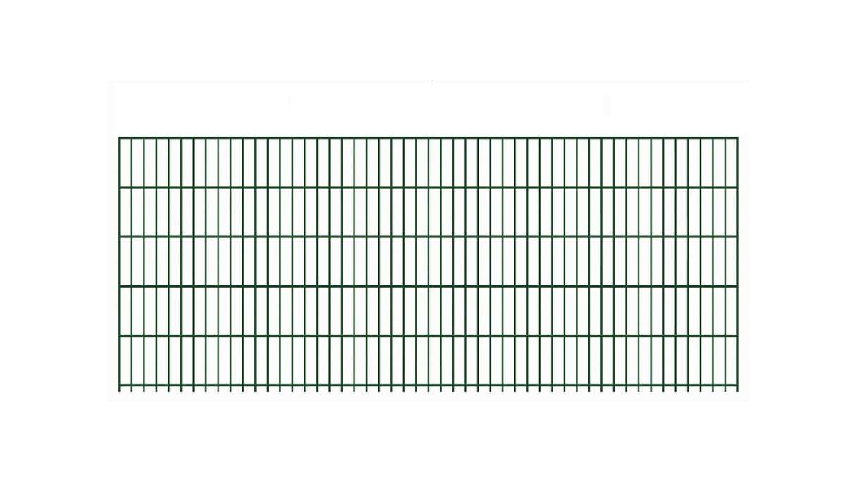 Doppelstabmattenzaun schwer 8/6/8 RAL 6005 Moosgrün - 1030 x 2510 mm