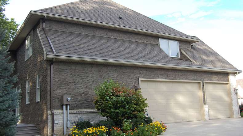 panneau de façade planeo aspect pierre - NoviStone Brownstone 1054 x 334 mm