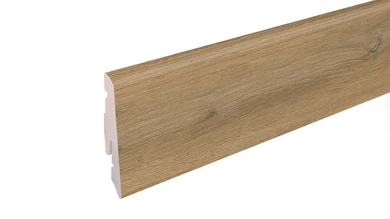 planeo Plinthe SolutionX 2en1 - 2400 x 14 x 58 mm Chêne brun clair (SL0008)