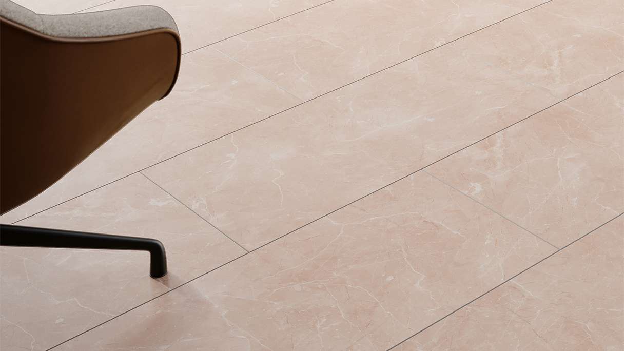 planeo Vinile rigido a click - Stone Botticino light Matt | Isolamento acustico Impact integrato (100P2911MT)