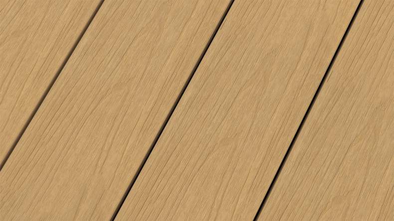 planeo WOODLine Nature - 3m WPC CoEx ummantelte Terrassendiele Verbundprofil leicht - Sand strukturiert/glatt gebürstet
